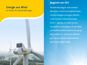 Energie aus Wind -
unsere Windkraftanlagen