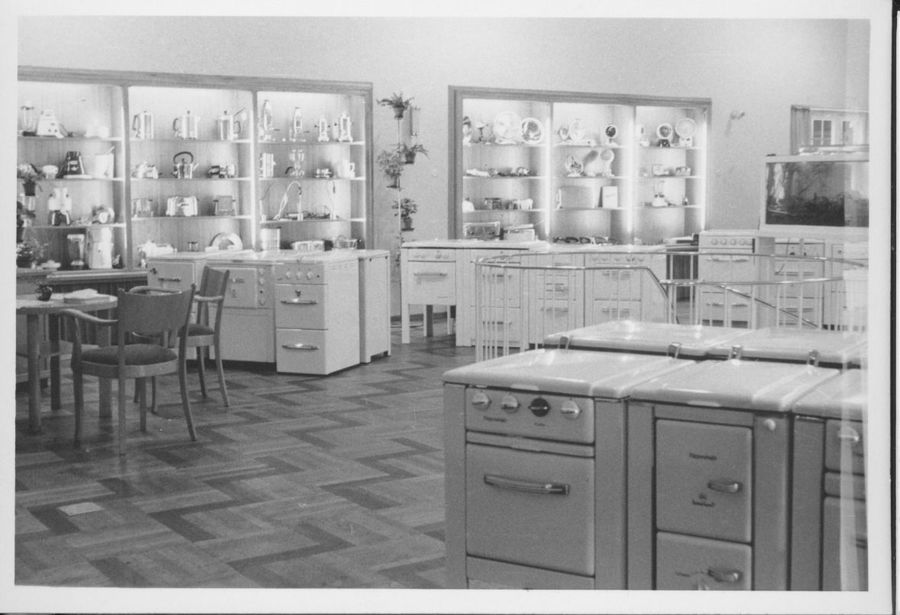 1952: Ausstellungsraum des HdT | Foto: Archiv Stadtwerke